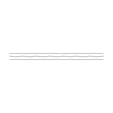 Border frame wavy line divider, geometric shape element, horizontal zigzag .. Stock Illustration