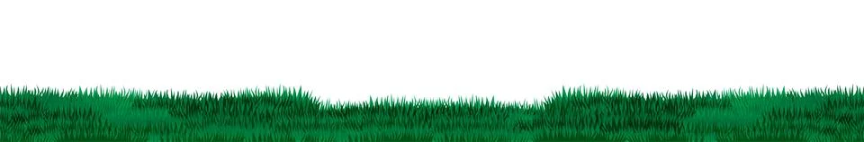 Border of green grass template Stock Illustration