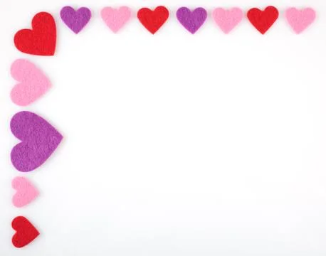 Border of Hearts Stock Photos