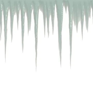 Border with icicle pattern Stock Illustration