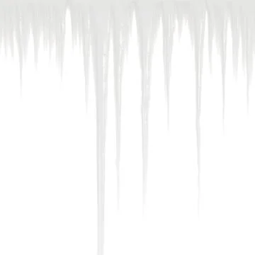 Border with icicle pattern Stock Illustration