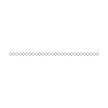 Border icon, rhombus shape divider horizontal line vector for decorative vi.. Stockillustratie