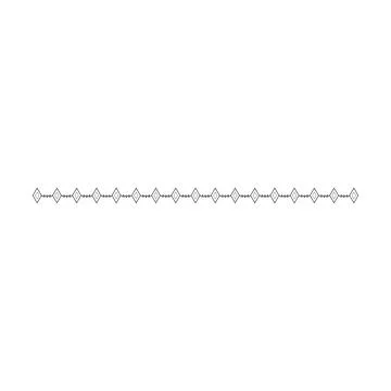 Border icon, rhombus shape divider horizontal line vector for decorative vi.. Stock Illustration