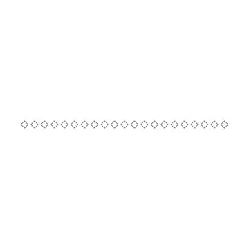 Border icon, rhombus shape divider horizontal line vector for decorative vi.. イラスト素材