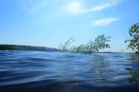 On the border immersion Foto stock