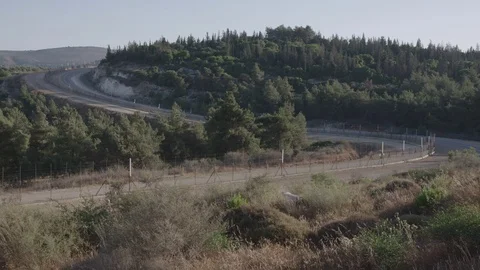 Border of Israel, Green Screen Background Stock Footage 86475446