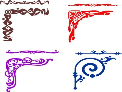 Border Laser cut cnc panel design for metal, wooden room divider. Stock Illustration