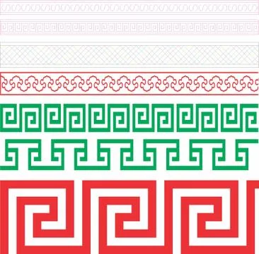 Border Laser cut cnc panel design for metal, wooden room divider. Illustrazione stock