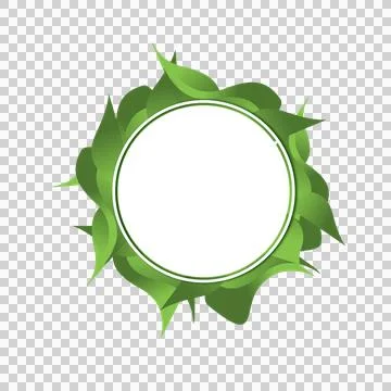 Border leaf nature Stockillustratie