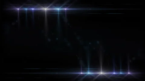 Border of  lights from a stage Stock Footage 40524528
