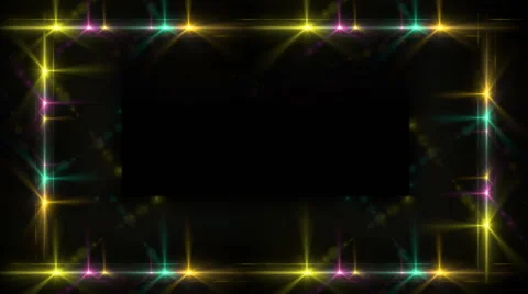 Border of  lights from a stage Vídeo Stock 42506526