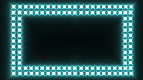 Border of  lights from a stage Stock Footage 42951216