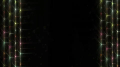 Border of  lights from a stage 库存影片 48971647