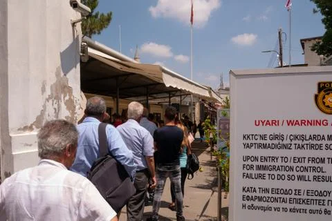 Border of Nicosia Stock Photos