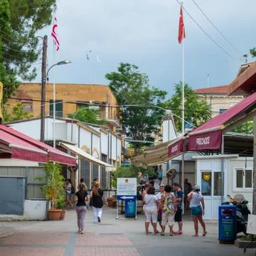 Border of Nicosia Stock Photos