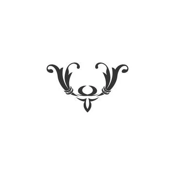 Border, ornament icon design template Illustrazione stock