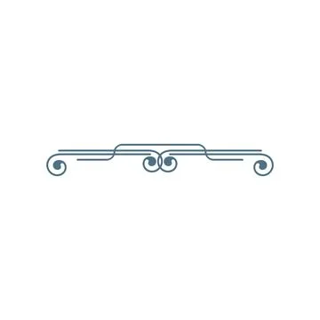 Border, ornament icon design template vector Stock Illustration