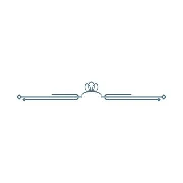 Border, ornament icon design template vector Stock Illustration