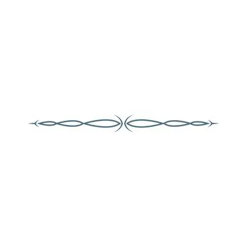 Border, ornament icon design template vector Stock Illustration