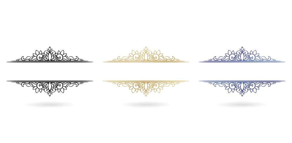 Border ornament Stock Illustration