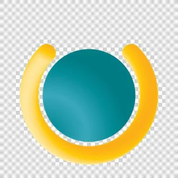 Border party blue yellow shape Stock Illustration