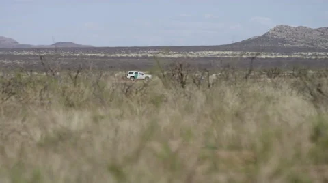 Border Patrol Alone Stock-Footage 63442083