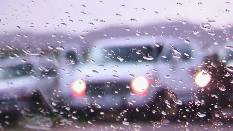 Border Patrol Pulls up to Illegal Aliens in Rain Stock Footage 209995458