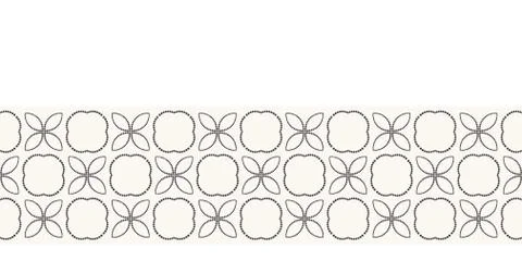 Border pattern hand drawn ornamental azulejo mosaic background. Geometric Stock Photos