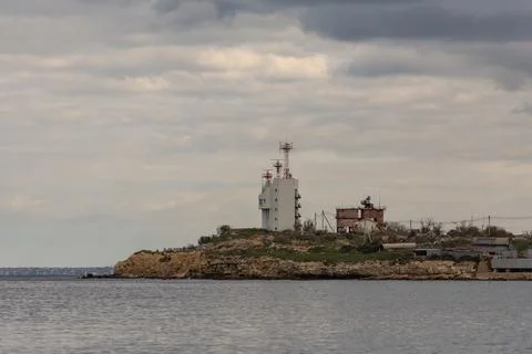 Border post in Sevastopol Stock Photos