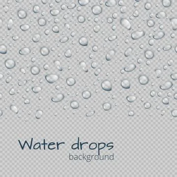 Border with raindrops Illustrazione stock