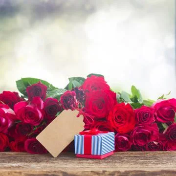 Border of red roses 스톡 사진