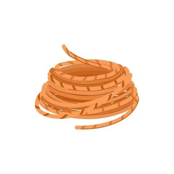 Border rope cartoon vector illustration Stock Illustration