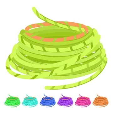 Border rope vector cartoon graphic Stock Illustration