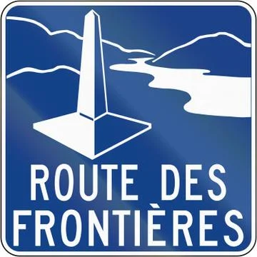 Border Route in Canada Illustrazione stock