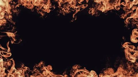 Border smoke texture. Design element. Frame overlays Stock Photos