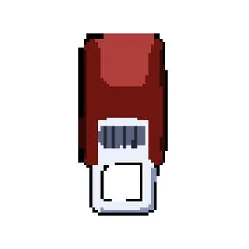Border stamp pixel art vector illustration Illustrazione stock