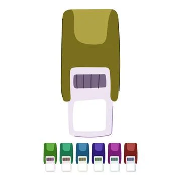 Border stamp vector cartoon graphic イラスト素材