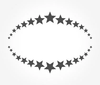 Border of stars background. Vector illustration. Stock Illustration