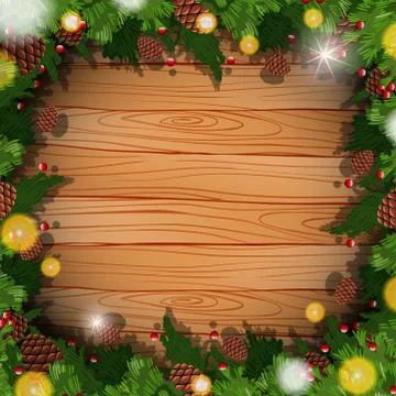 Border template with pinecone and leaves イラスト素材