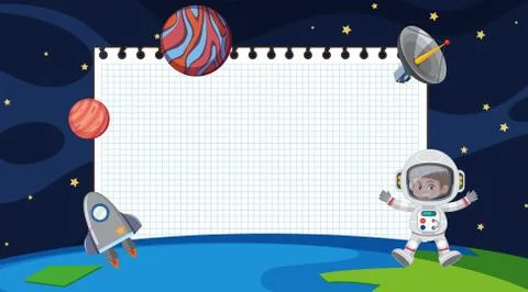 Border template with space in background Stock Illustration