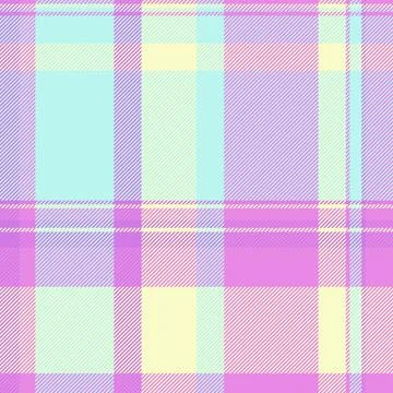Border texture textile seamless, rug tartan fabric plaid. Fancy vector patt.. Stock Illustration