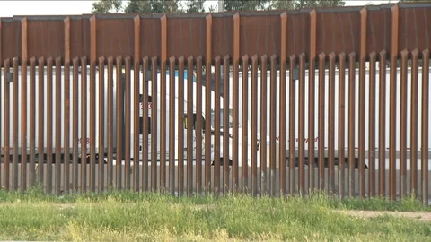 Border trucks in line Stock-Footage 105666657