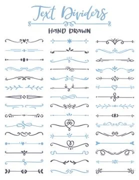 Border vector divider and bordering line or frame for decoration illustration Stock Illustration