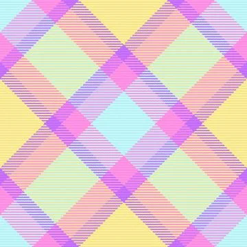 Border vector plaid seamless, summertime check pattern texture. Paint backg.. Stock Illustration