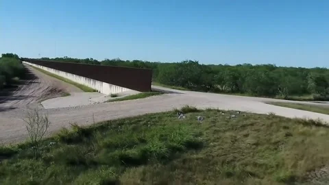 Border wall drone Video stock 240639211