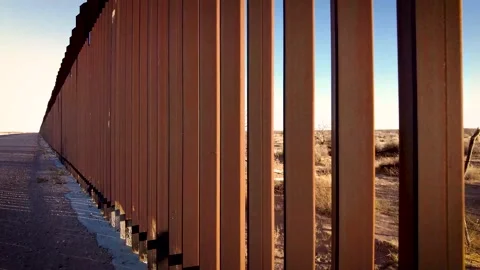 Border Wall Stock Footage 168111344