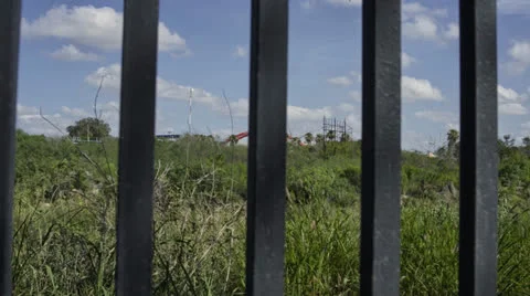 Border Wall Mexico - US Time-Lapse Stock Footage 25725641