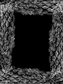 Bordered bubble Plastic Wrap Texture Overlay | High-Contrast Grunge PNG Stock Photos