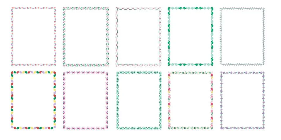 Borders and frames Stock Illustration