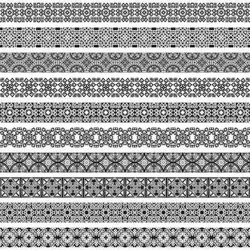 Borders set collections Stock Illustration